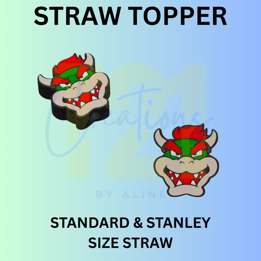 GAME VILLAN STRAW TOPPER
