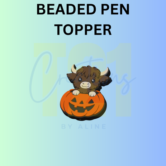 PUMPKIN COW PEN TOPPER