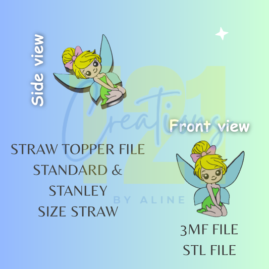 TINKER STRAW TOPPER STL FILE