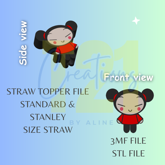 PU-CCA STRAW TOPPER STL FILE