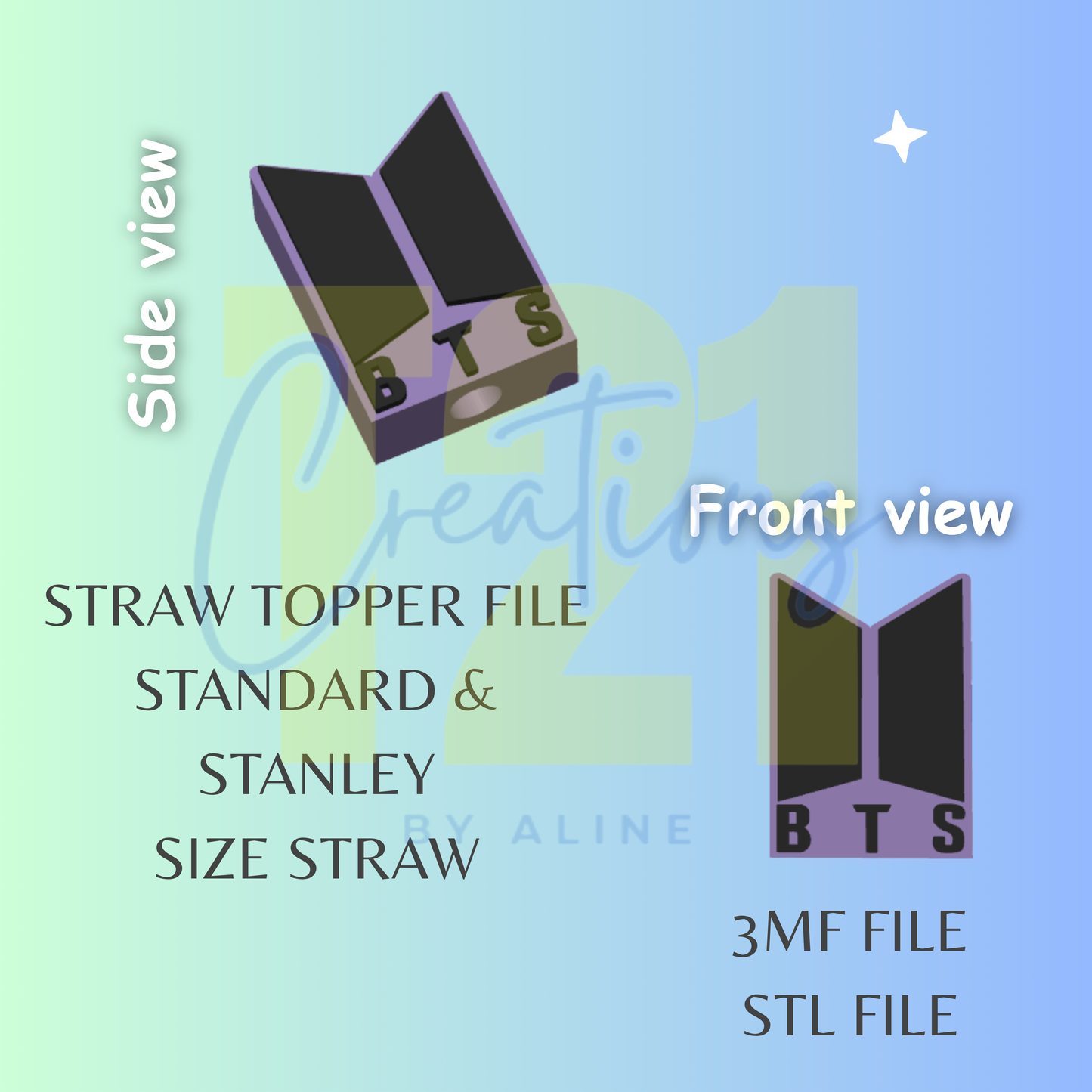 B-T-S TOPPER STL FILE