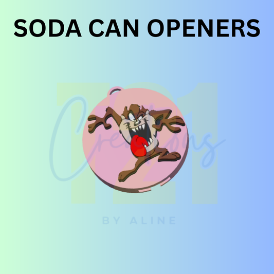 T. A. Z SODA CAN OPENER KEYCHAIN