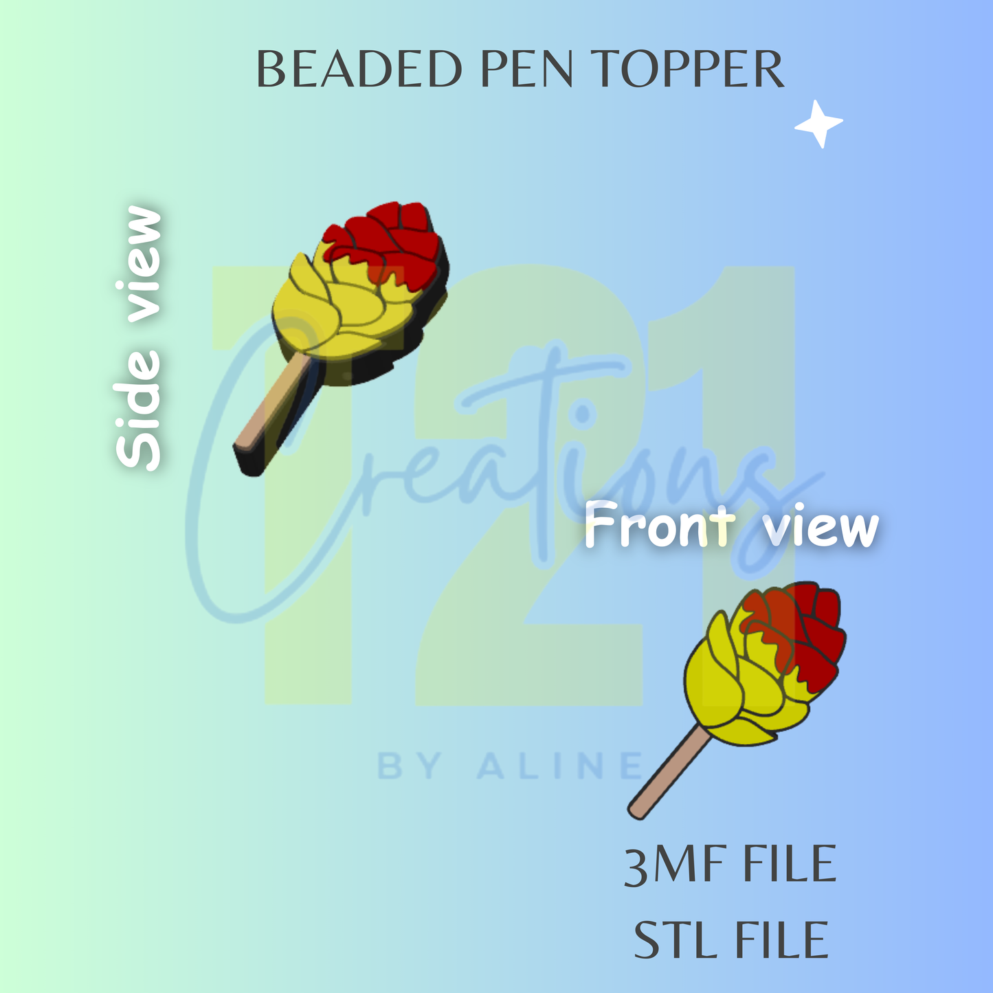 MANGO PEN TOPPER STL FILE