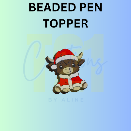 XMAS COW PEN TOPPER