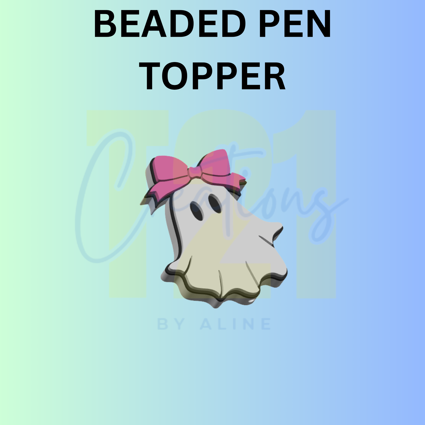 COQUETTE GHOST PEN TOPPER