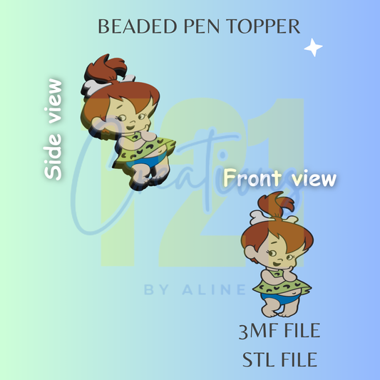 PEBBLES PEN TOPPER STL FILE