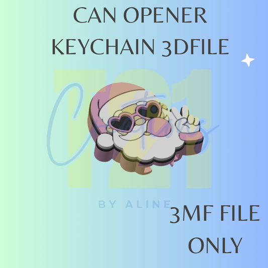 COOL SANTA CAN OPENER 3MF FILE