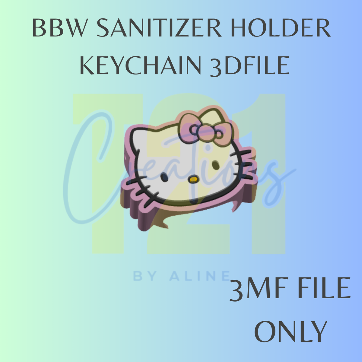 H/K BBW SANITIZER KEYCHAIN 3MF FILE