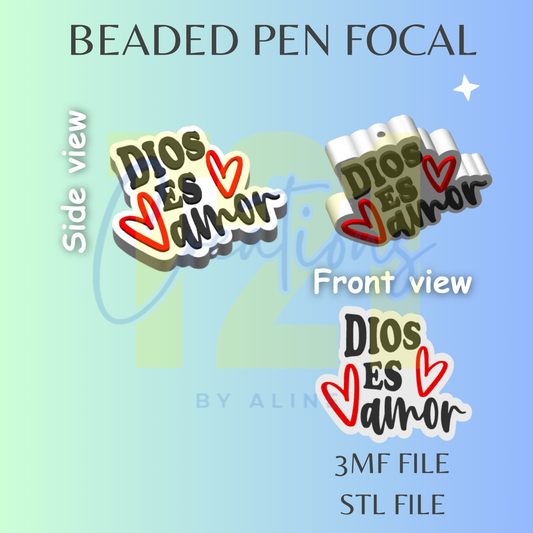 DIOS ES AMOR PEN FOCAL STL FILE