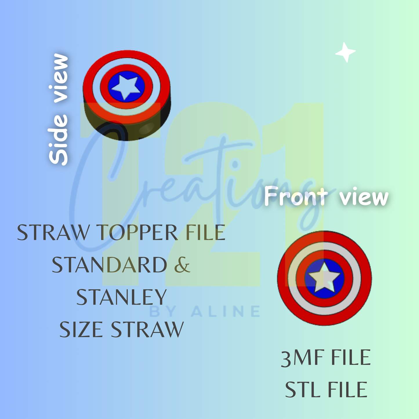 CAPTAIN GUY STRAW TOPPER STL FILE