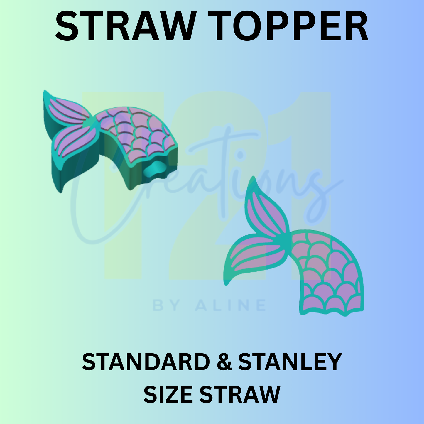 MERMAID TAIL STRAW TOPPER