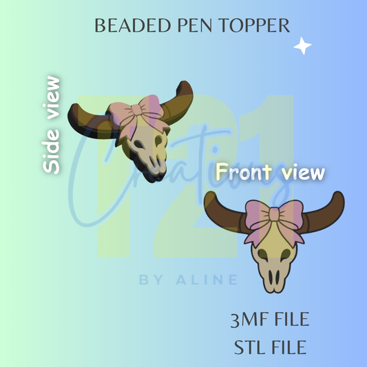 WESTERN PEN TOPPER STL FILE