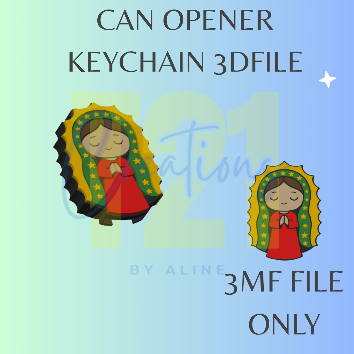 VIRGENCITA  CAN OPENER 3MF FILE