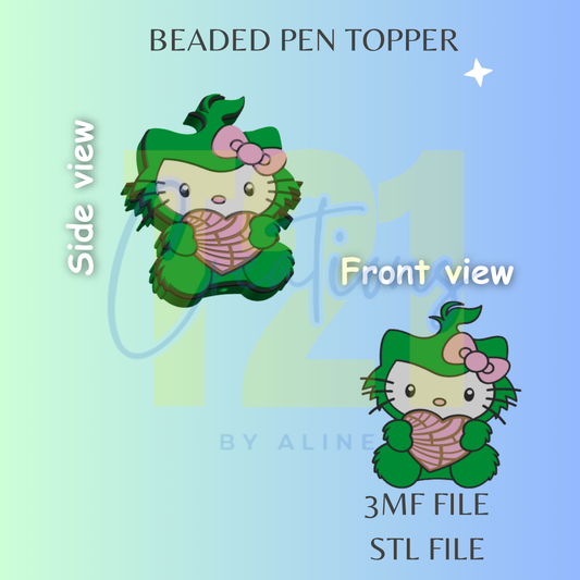 XMAS CONCHA GROUCH PEN TOPPER STL FILE