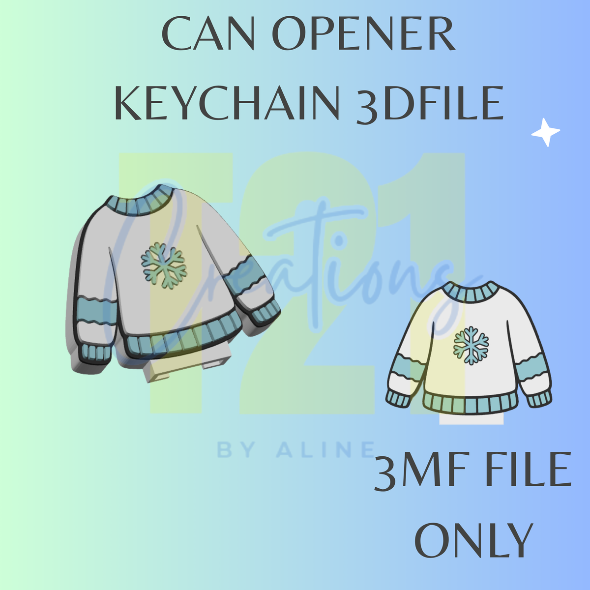WINTER SWEATER CAN OPENER 3MF FILE