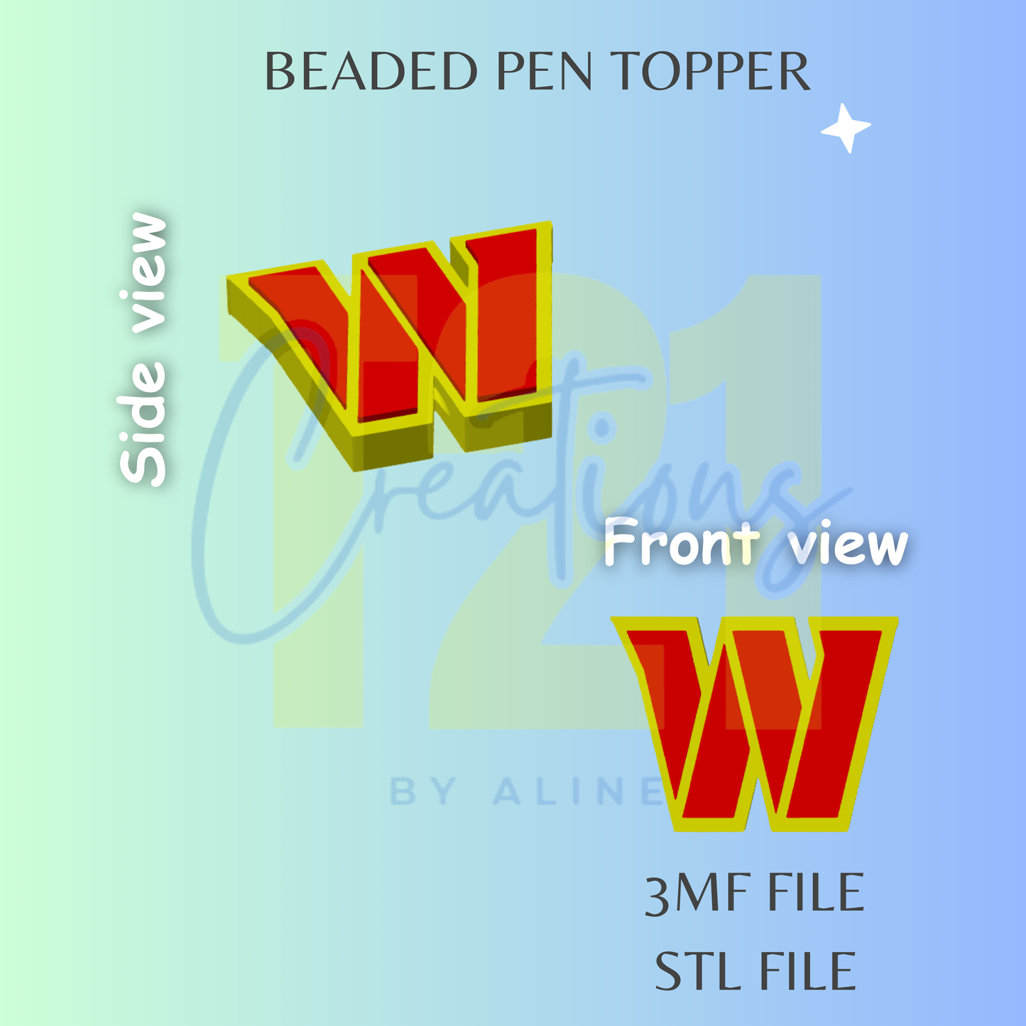 WA PEN TOPPER STL FILE