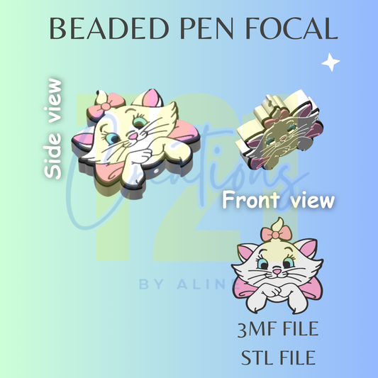 SASSY CAT PEN FOCAL STL FILE