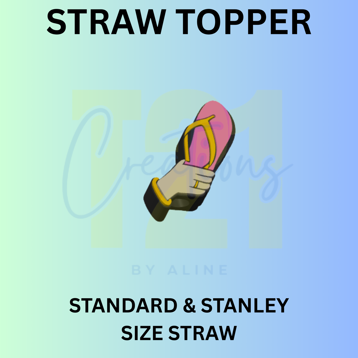 CHANCLA STRAW TOPPER