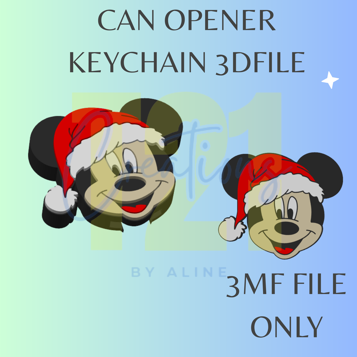 XMAS BOY MOUSE CAN OPENER 3MF FILE