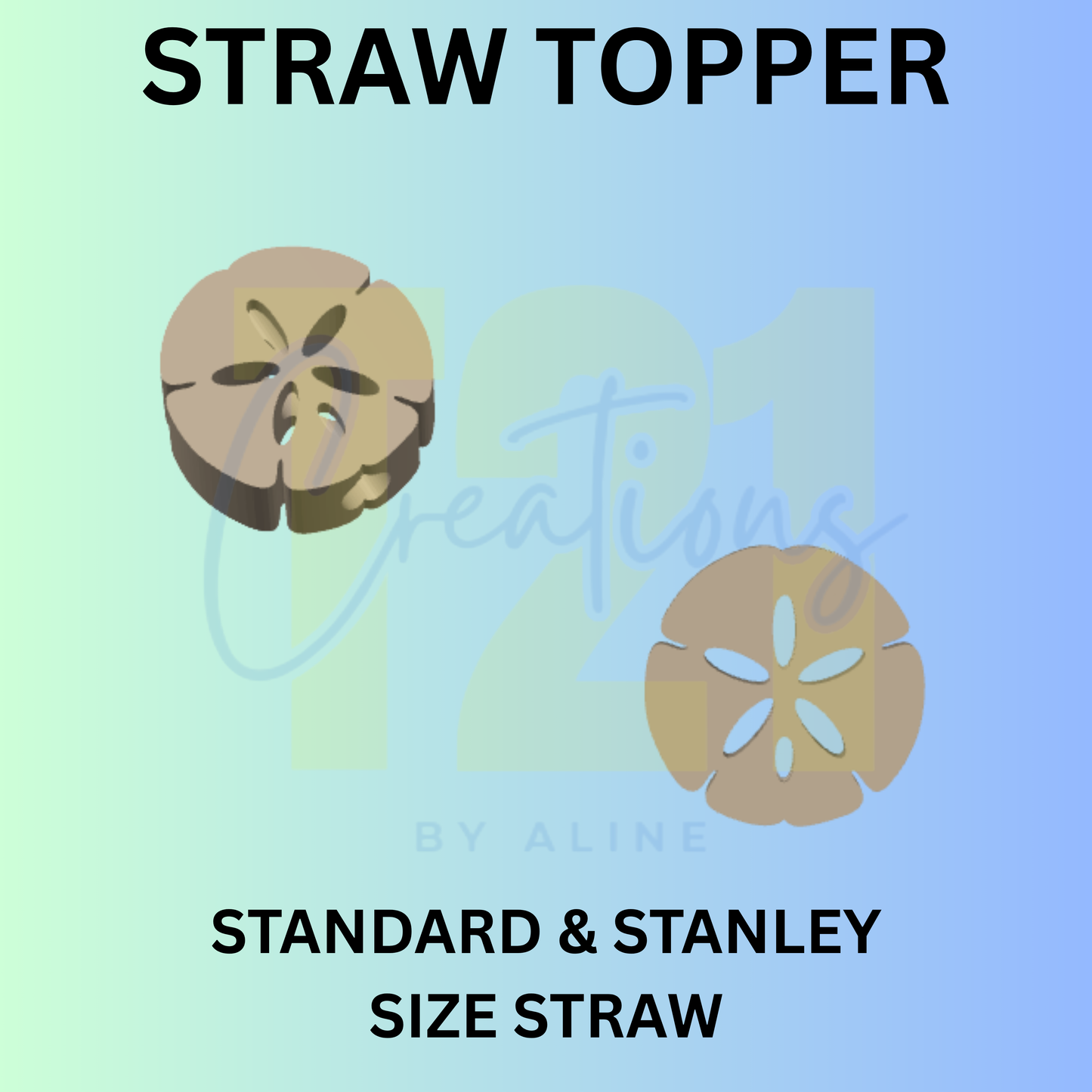 SAND DOLAR STRAW TOPPER