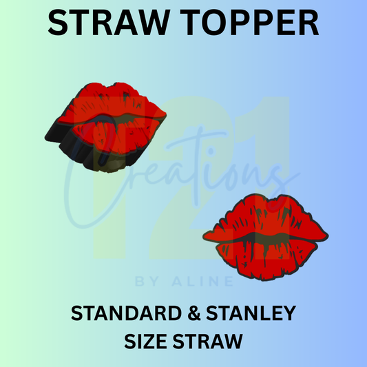 LIPS STRAW TOPPER
