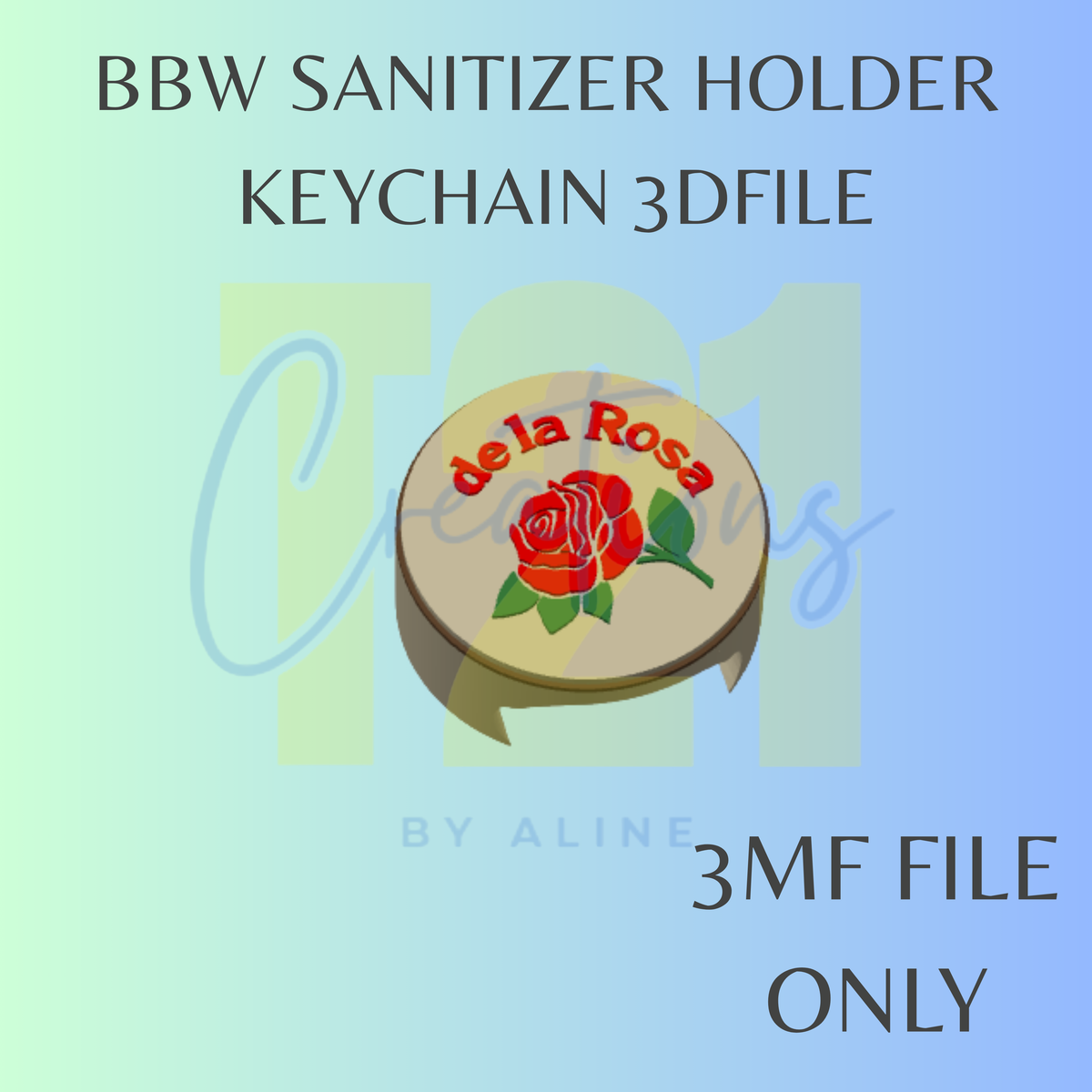 MAZAPAN BBW SANITIZER KEYCHAIN 3MF FILE