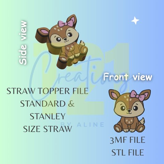 DEER TOPPER STL FILE