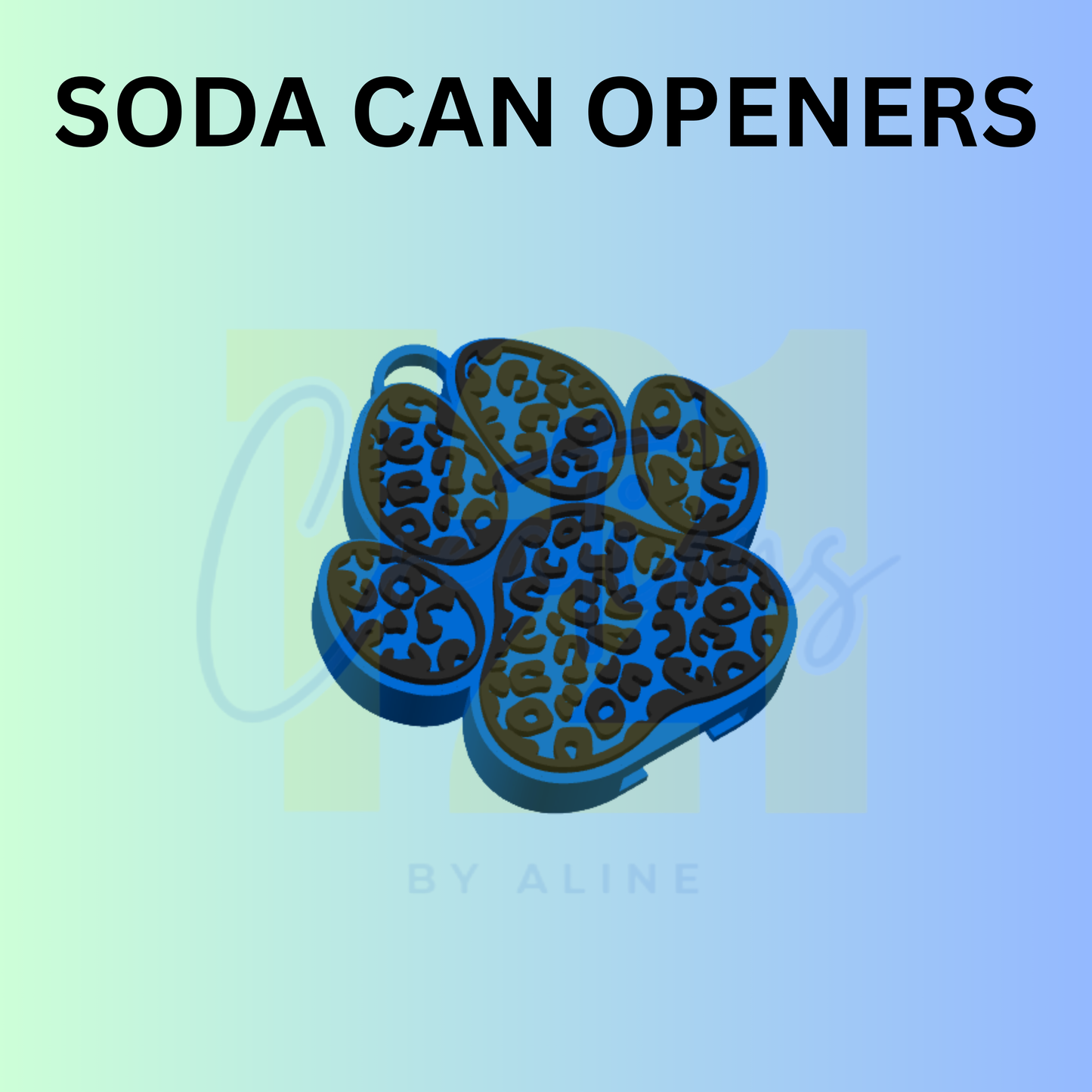 DOG PAW 1 SODA CAN OPENER KEYCHAIN