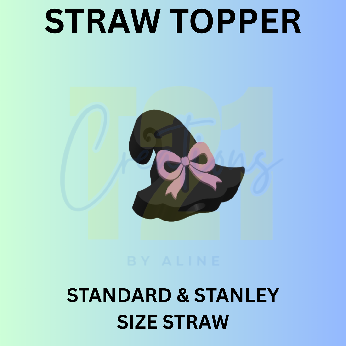 WITCH HAT STRAW TOPPER