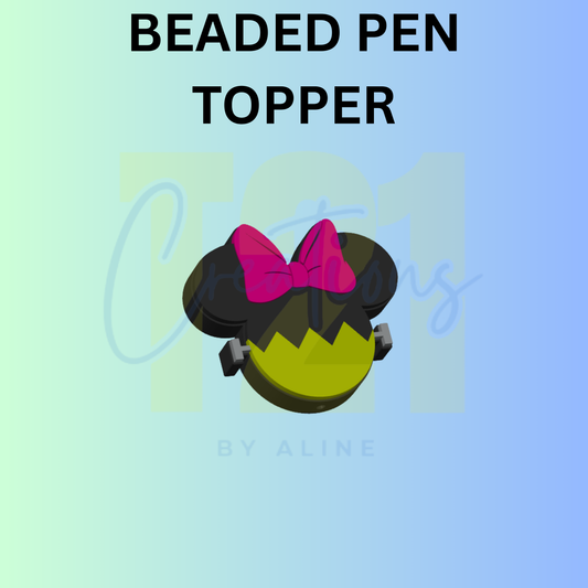 GIRL MOUSE ZOMBIE PEN TOPPER