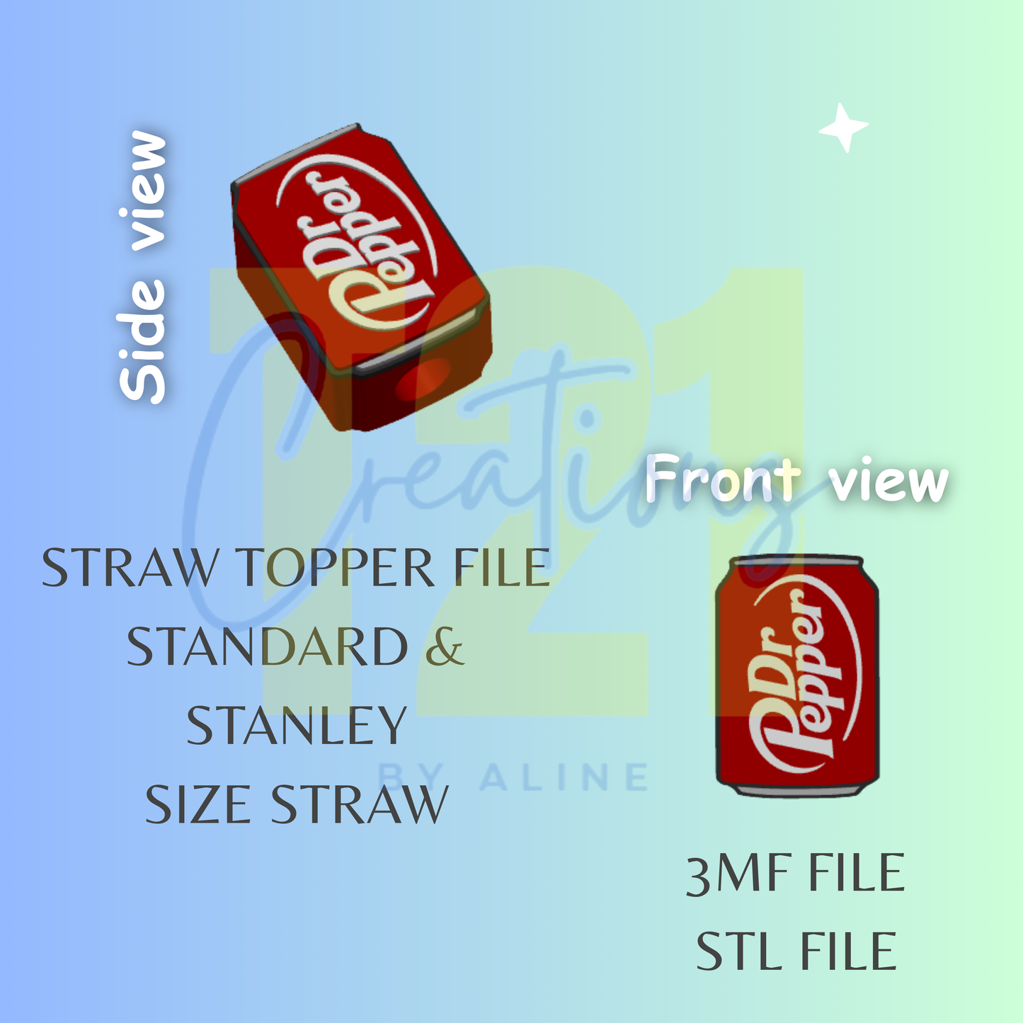 D R PEPP-ER STRAW TOPPER STL FILE