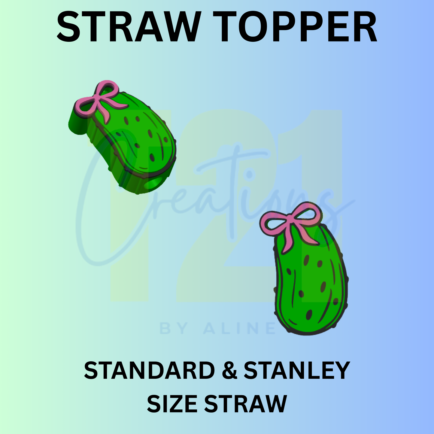 PICKLE STRAW TOPPER