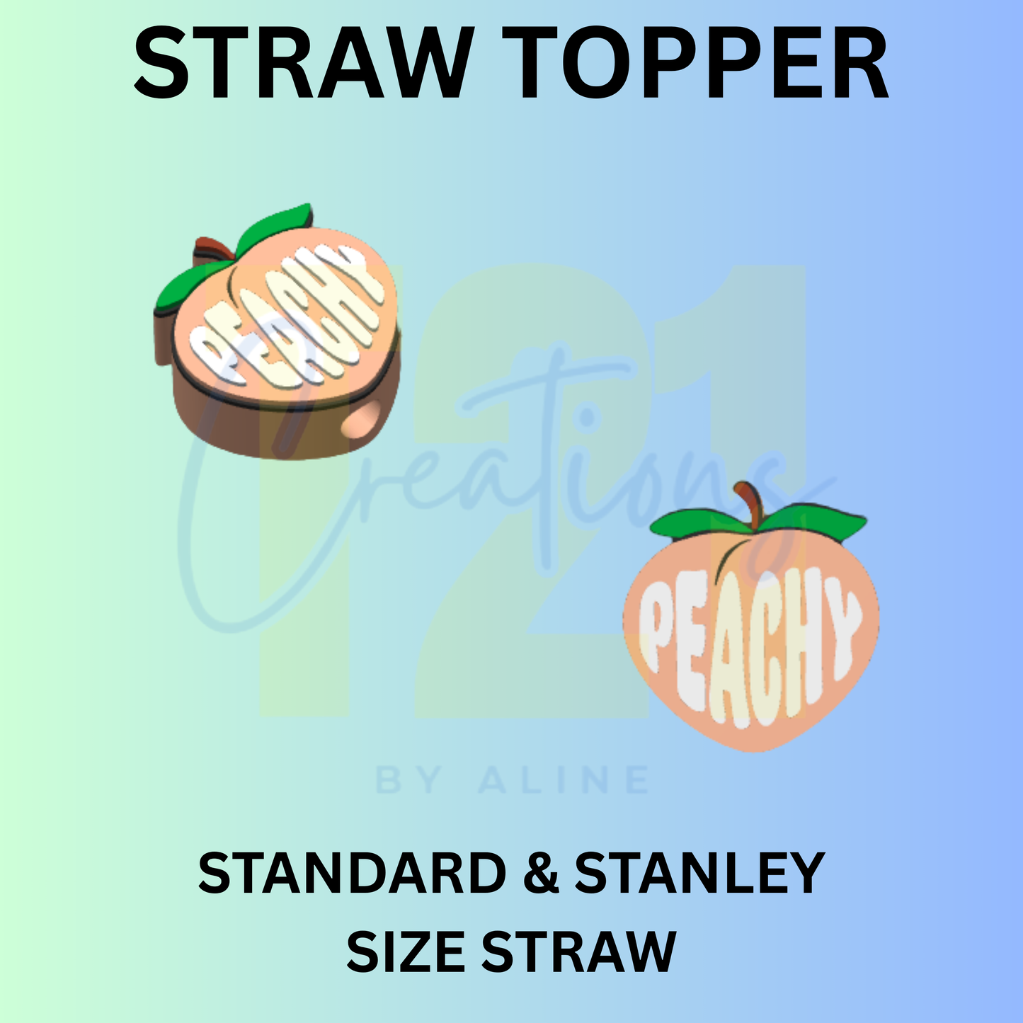 PEACHY STRAW TOPPER