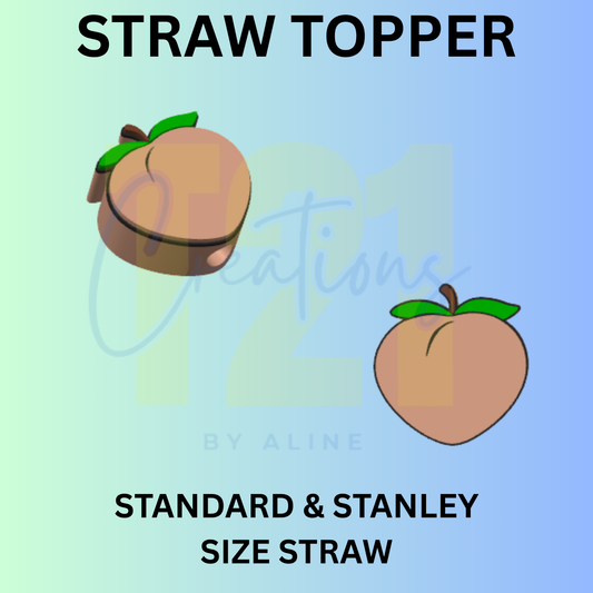 PEACH STRAW TOPPER