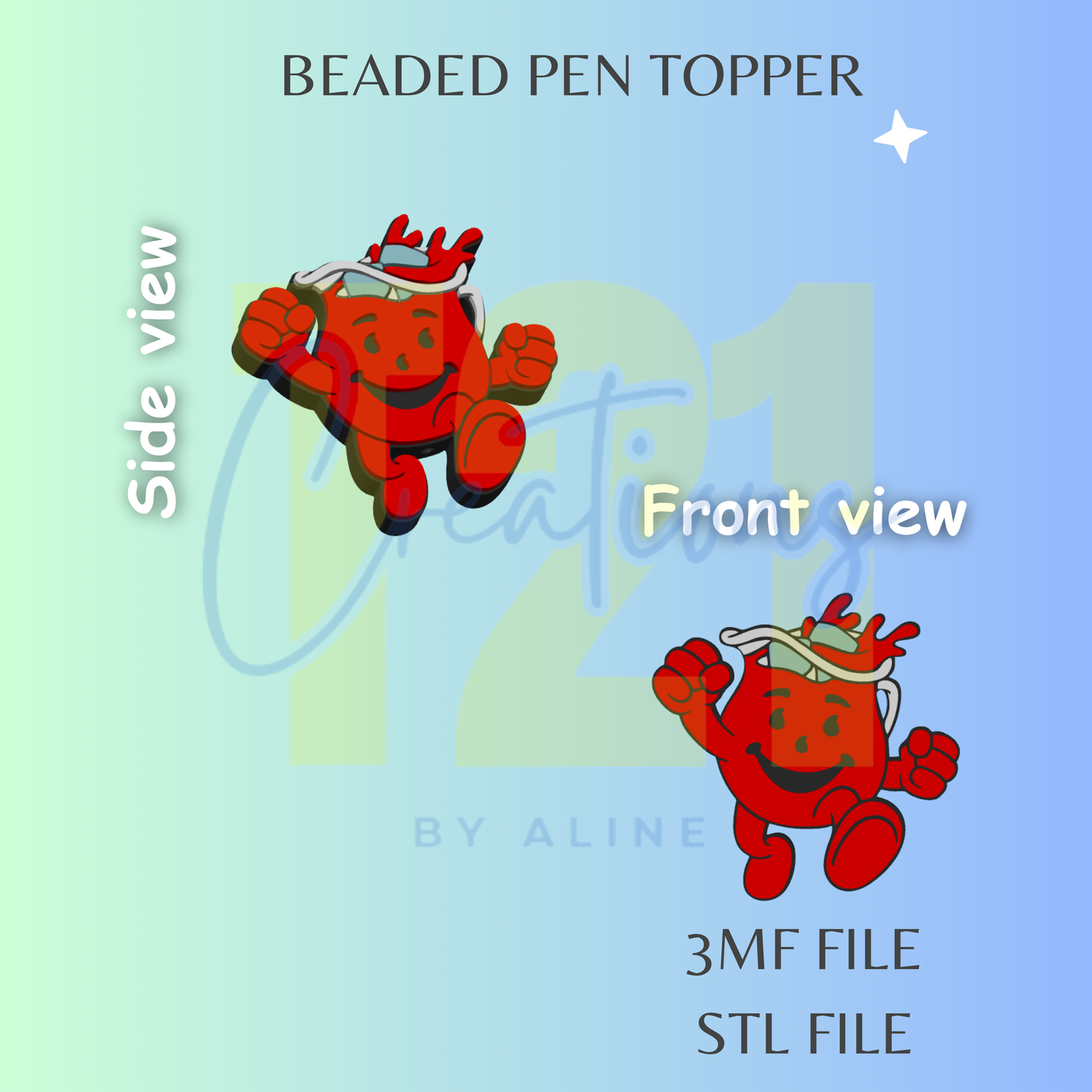 KOOL JUICE PEN TOPPER STL FILE