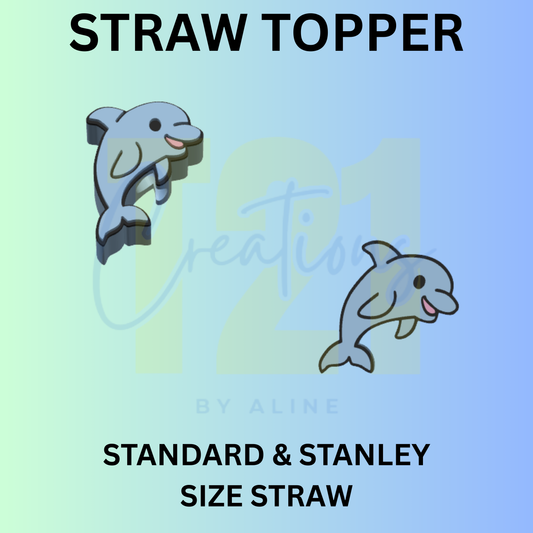 DOLPHIN STRAW TOPPER