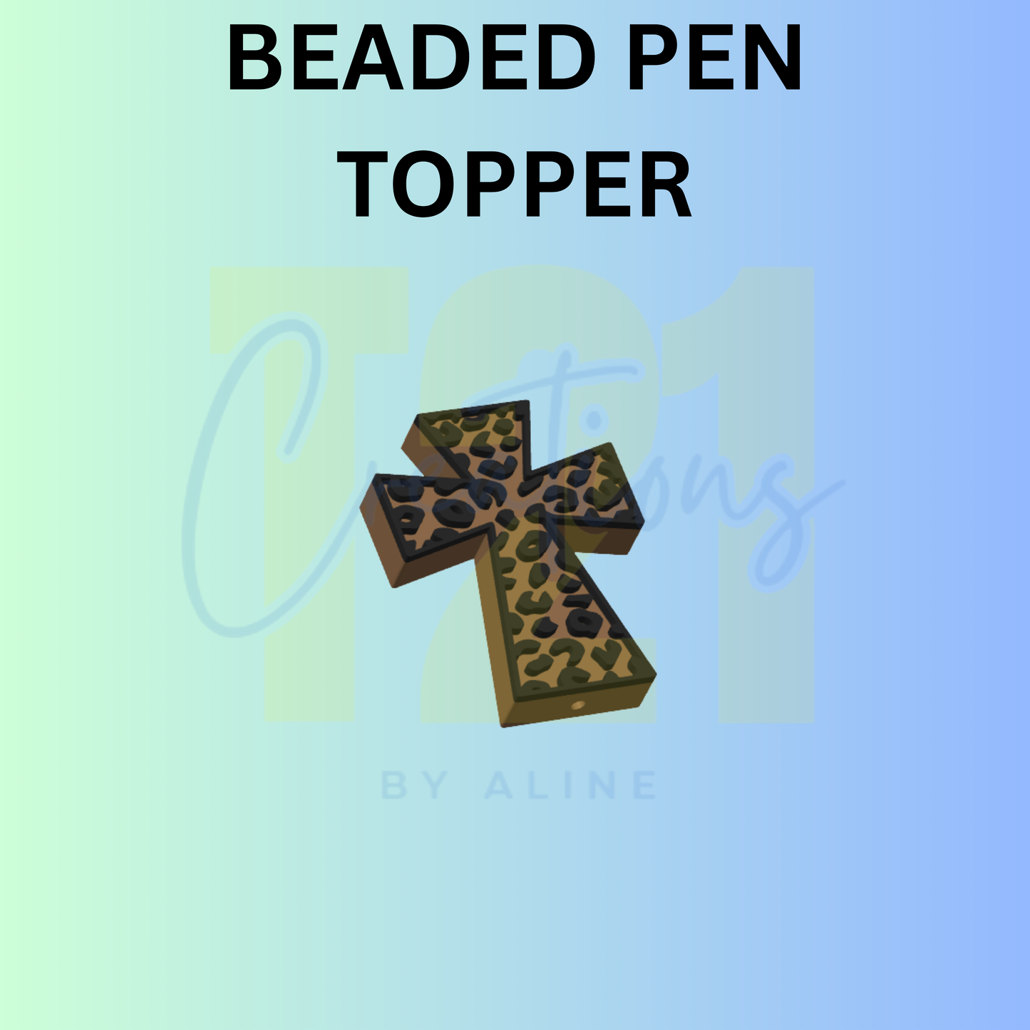 ANIMAL PRINT CROSS PEN TOPPER