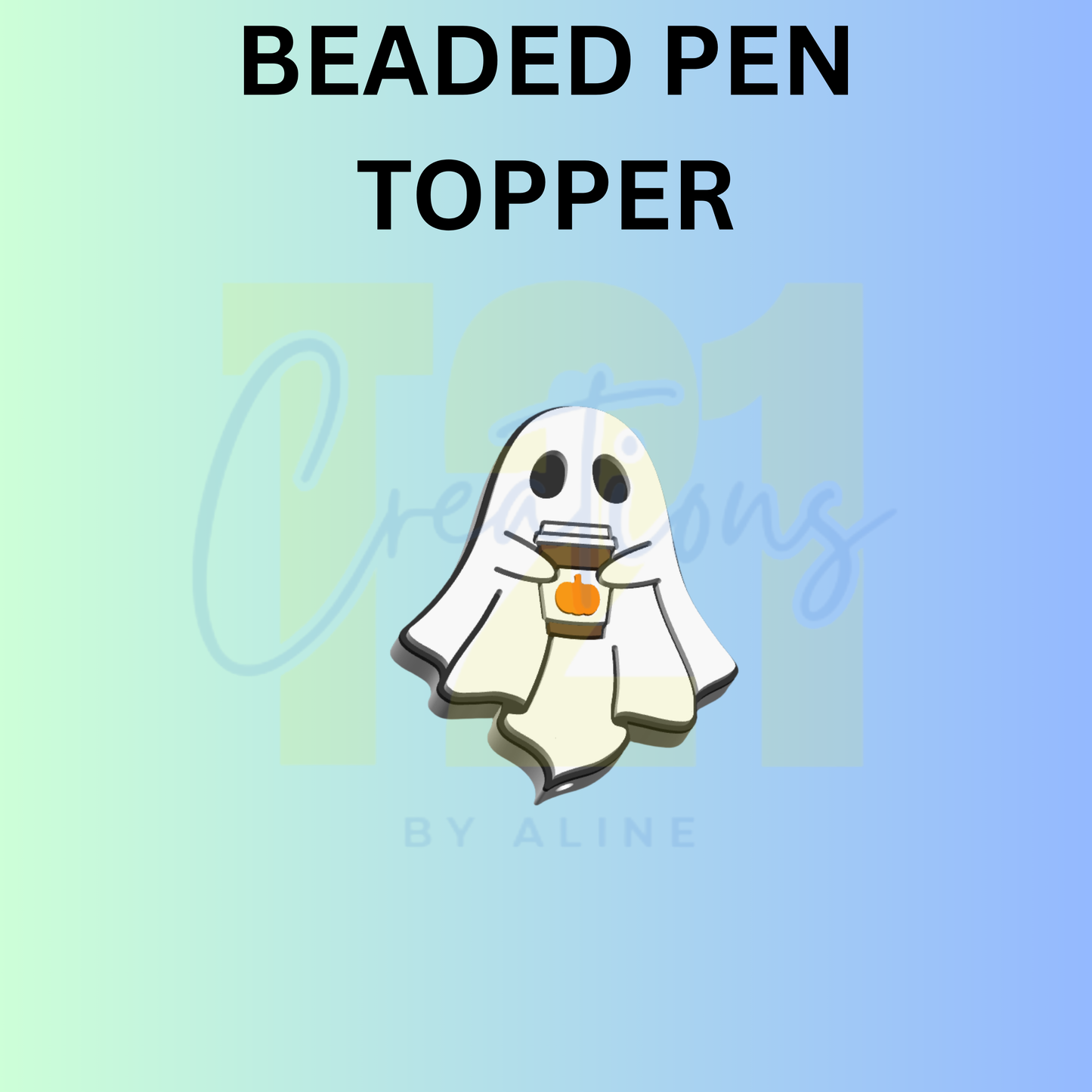 PUMPKIN SPICE GHOST PEN TOPPER