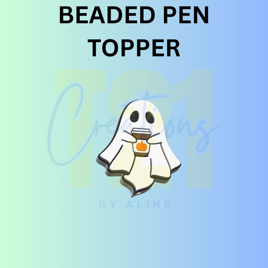 PUMPKIN SPICE GHOST PEN TOPPER