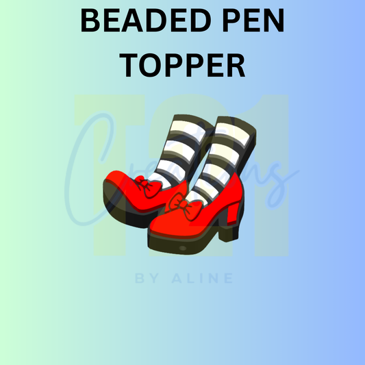 RED SLIPPERS PEN TOPPER