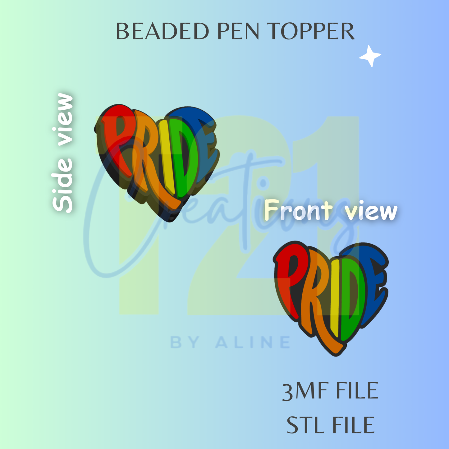 PRIDE TOPPER STL FILE