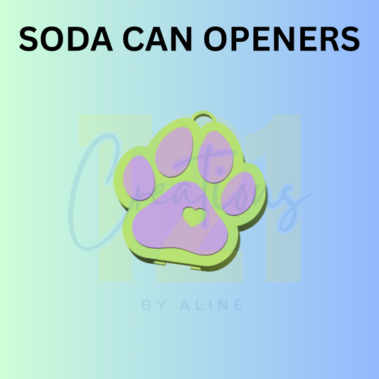 DOG PAW 3 SODA CAN OPENER KEYCHAIN