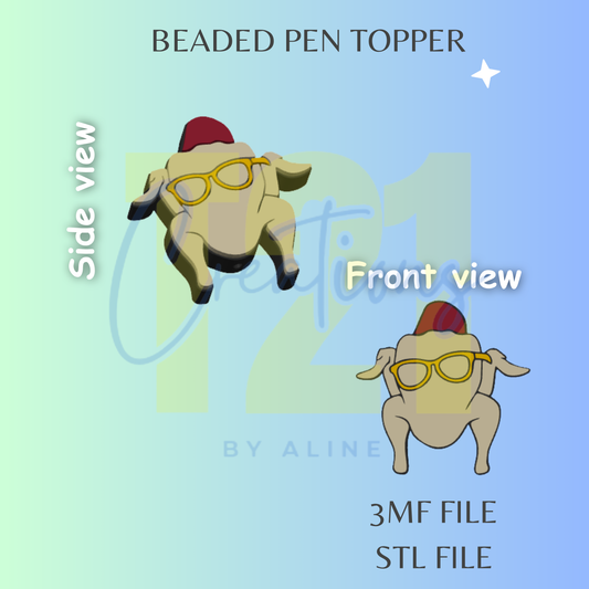 FRIENDS TURKEY PEN TOPPER STL FILE