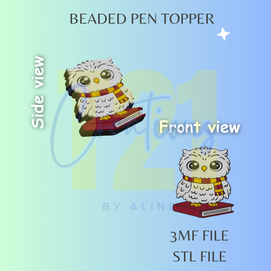 HP OWL PEN TOPPER STL FILE