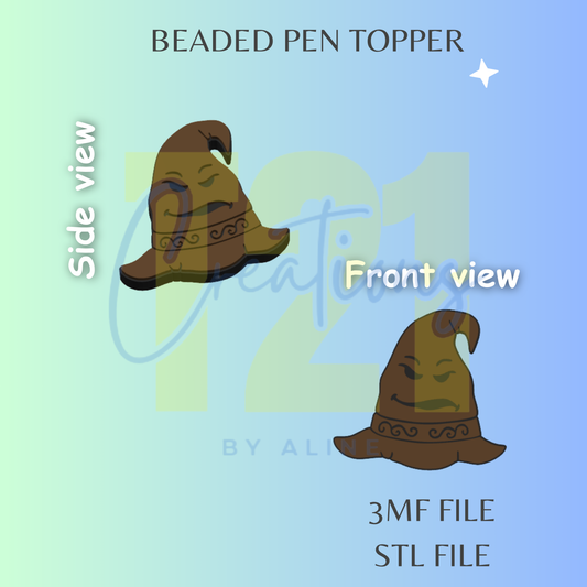 HP HAT PEN TOPPER STL FILE