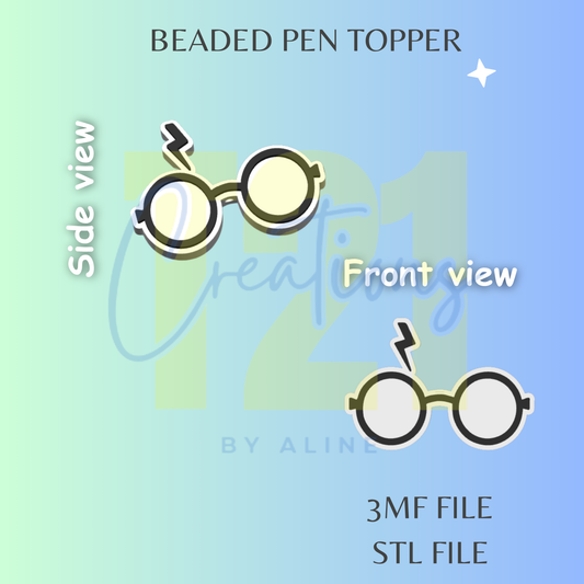 HP GLASSES PEN TOPPER STL FILE