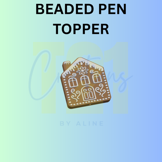 GINGERBREAD HOUSE PEN TOPPE