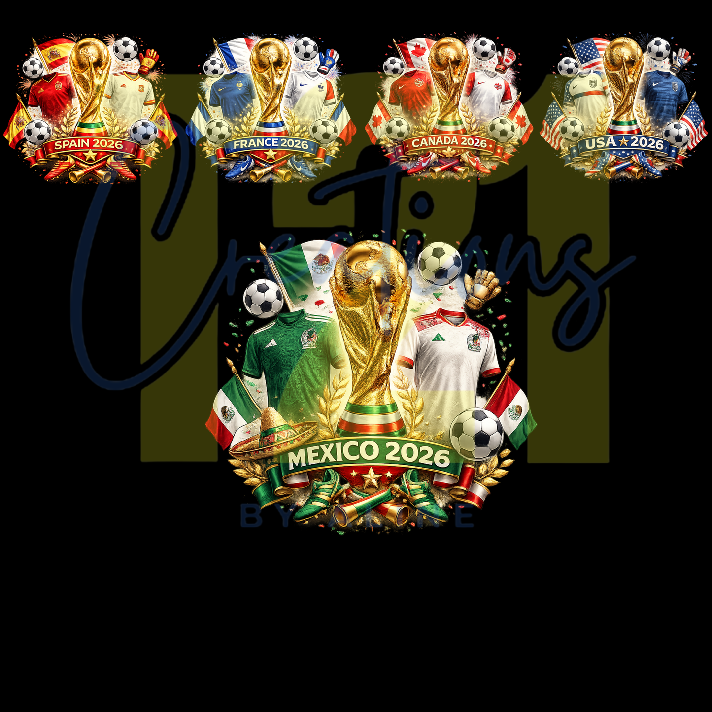 SOCCER 2026 STRAW TOPPER
