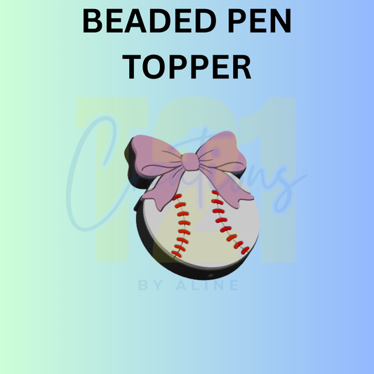 COQUETTE BASE/SOFTBALL PEN TOPPER