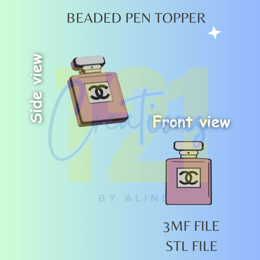 PERFUME PEN TOPPER STL FILE